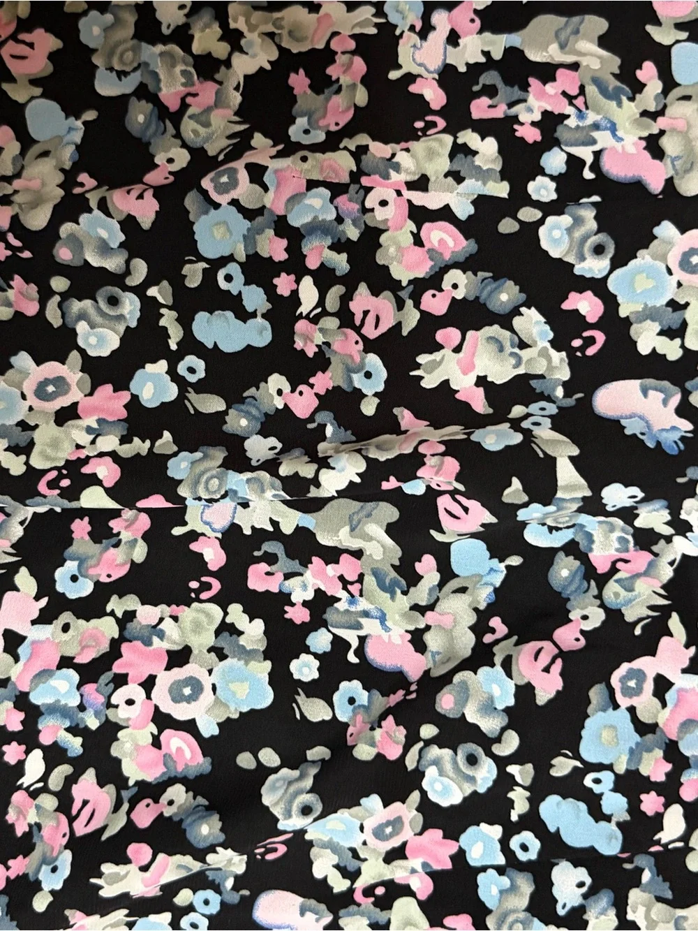 Princess Polly Floral Smocked Mini Dress Puff Sleeve Cottagecore Black US 10 - Picture 5 of 9